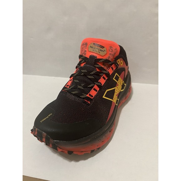 WORN TWICE - New Balance Fresh Foam x More Trail v2 - Black / Red Size 8 WIDE 2E - Picture 5 of 14